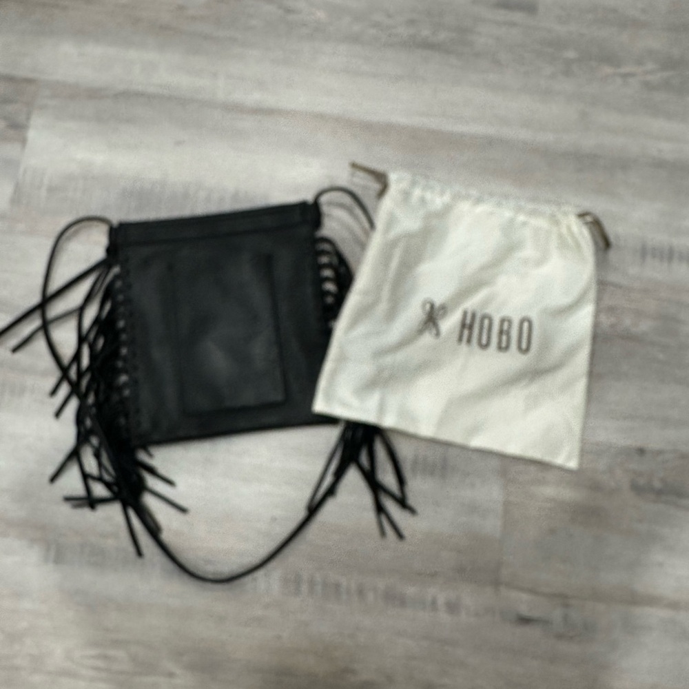 HOBO Black Fringe Crossbody Bag